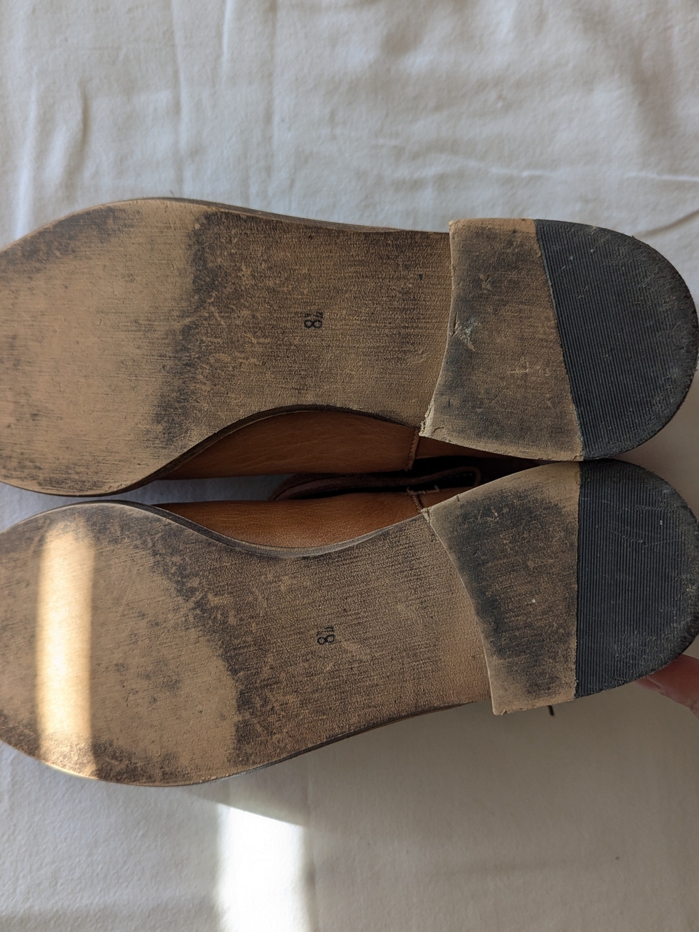 Diba Tan Leather Strap Ankle Boots, 8 - Picture 5 of 10
